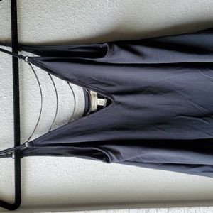 NWT Farin Chain Flowy Dark Grey Indigo Tank Top